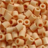Fotoperlen, Größe 5x5 mm, Lochgröße 2,5 mm, medium, Hellbeige (7), 6000 Stk/ 1 Pck