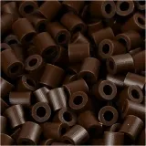 Fotoperlen, Größe 5x5 mm, Lochgröße 2,5 mm, medium, Dunkelbraun (2), 6000 Stk/ 1 Pck