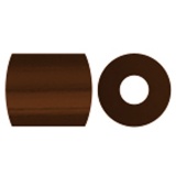 Fotoperlen, Größe 5x5 mm, Lochgröße 2,5 mm, medium, Dunkelbraun (2), 6000 Stk/ 1 Pck